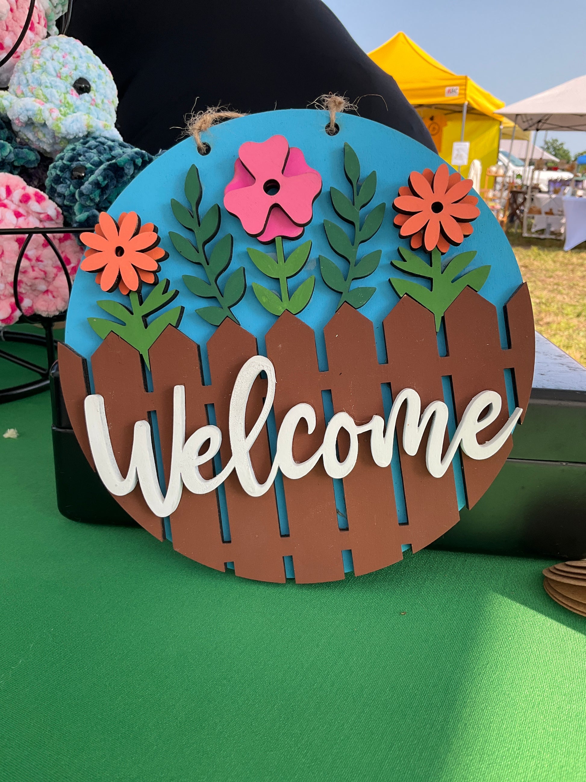 Welcome sign - Shack In The Back Designs